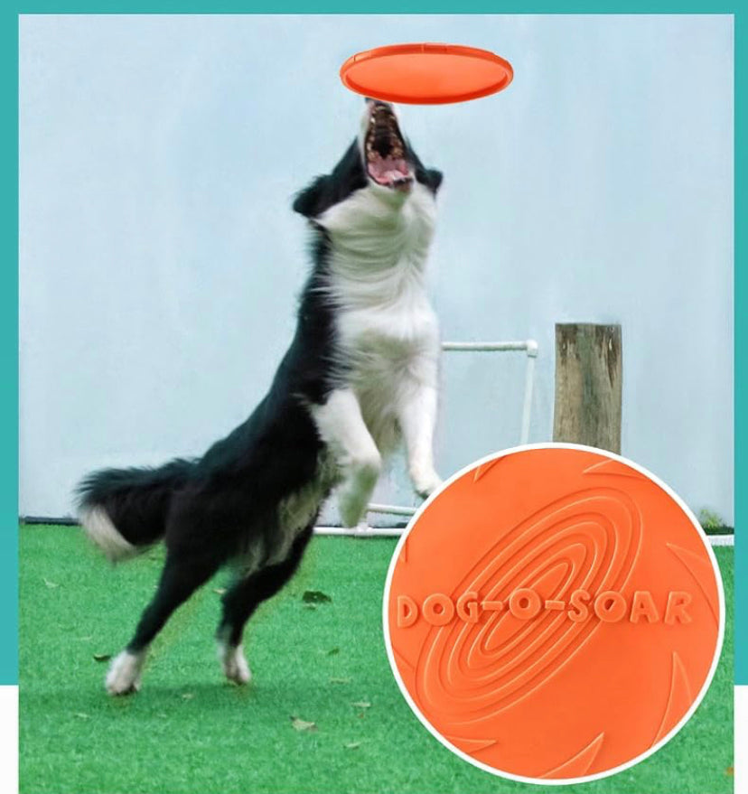 Dog Frisbeed. Natural, soft and non-toxic rubber. Color Red