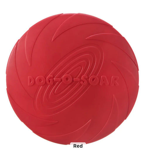 Dog Frisbeed. Natural, soft and non-toxic rubber. Color Red