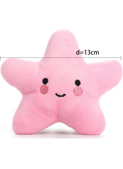 Starfish Squeaky Dog Toy. 3 different colors