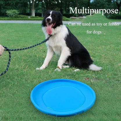 Dog Frisbeed. Natural, soft and non-toxic rubber. Color Blue