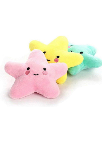 Starfish Squeaky Dog Toy. 3 different colors