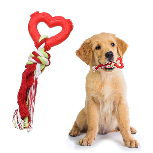 Puppy chew toy Grinding-Resistant with rope. Non toxic and natural materials