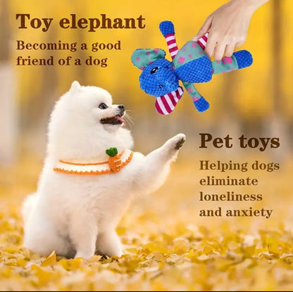 Durable Plush Dog Toy with Squeaker - Interactive Pet Companion for All Breed Sizes - Soft, Bite-Resistant, and Teeth-Cleaning