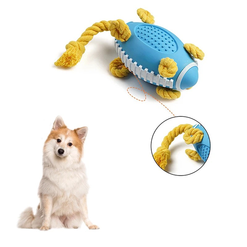 Durable Rubber Chew Toy, Teeth and Gum Cleaning Dog Toy. For small, medium and big dogs